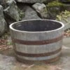 B&M Half Whisky Barrel Planter -EcoPatio Shop 275115 half whisky barrel