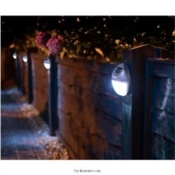 Solar Powered Fence Light - Bronze 6 Solar Powered Fence Light - Bronze -EcoPatio Shop 286942 solar fence lights 1