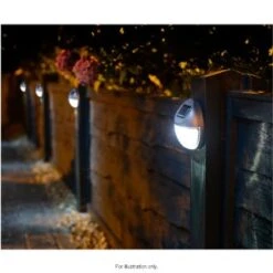 Solar Powered Fence Light - Bronze 7 Solar Powered Fence Light - Bronze -EcoPatio Shop 286942 solar fence lights 2