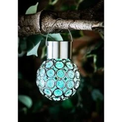 Dallas Hanging Solar Light -EcoPatio Shop 318923 Dallas Light GREEN Edit