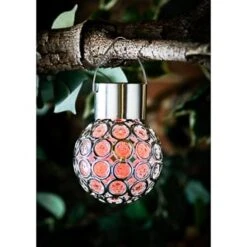 Dallas Hanging Solar Light -EcoPatio Shop 318923 Dallas Light RED Edit
