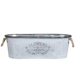 B&M Galvanised Trough Planter 5 B&M Galvanised Trough Planter -EcoPatio Shop 319019 Galvanised XL Trough 2