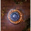 Solar Powered Metal Sun Wall Art -EcoPatio Shop 319213 solar wall art1