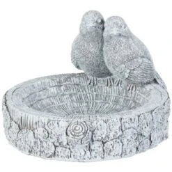 B&M Stone Effect Bird Bath