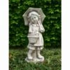 B&M Girl With Umbrella Garden Statue -EcoPatio Shop 331543 girl with umbrella garden statue