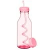B&M Little Safari Kids Retro Tumbler & Straw - Pink 2 B&M Little Safari Kids Retro Tumbler & Straw - Pink -EcoPatio Shop 332536 retro bottle with swirly straw and extra lid pink