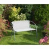 B&M Sorrento Rattan Effect Bench -EcoPatio Shop 332609 sorrento rattan effect bench