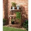 Burntwood 3 Tier Garden Shelf -EcoPatio Shop 342012 burntwood 3 tier shelving1