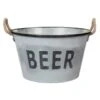 B&M Large Galvanised 'Beer' Bucket Planter -EcoPatio Shop 342027 large drinks buckets beer1