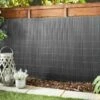 B&M Artificial Bamboo Cane Screening 4 X 1m - Grey -EcoPatio Shop 342461 all purpose artificial bamboo cane screening grey 2