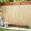 Artificial Bamboo Screening 4 X 1m - Natural -EcoPatio Shop 342461 all purpose pvc cane screen natural