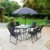 Milano Patio Set 8pc -EcoPatio Shop 353311 milano basic 8pc garden patio set 6 seats