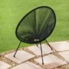 String Chair - Vancouver -EcoPatio Shop 353322 black hawaii string chair