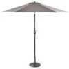Crank Handle Parasol 2.7m - Grey 1 Crank Handle Parasol 2.7m - Grey -EcoPatio Shop 353337 crank tilt handle parasol 2 7m grey