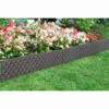 Rattan Effect Border Fence 4pk - Brown -EcoPatio Shop 353517 4pk rattan effect border brown