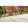 Edwardian Border Fence 4pk 2 Edwardian Border Fence 4pk -EcoPatio Shop 353524 4pk edwardian criss cross border fence