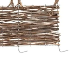 Deluxe Rattan Border Fence 92 X 28cm -EcoPatio Shop 353567 wicker fence 92x28cm 2