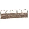 Deluxe Rattan Border Fence 92 X 28cm -EcoPatio Shop 353567 wicker fence 92x28cm1