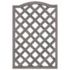 Curved Framed Diamond Trellis - Grey -EcoPatio Shop 353572 framed rounded trellis 90x60cm