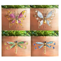 B&M Glitter Plant Pot Hook - Pink Butterfly 5 B&M Glitter Plant Pot Hook - Pink Butterfly -EcoPatio Shop 353658 glitter planter art group