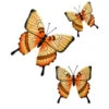 B&M Butterflies Wall Art 3pk - Orange -EcoPatio Shop 353687 3pk butterflies wall art orange 2