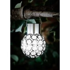 Dallas Hanging Solar Light -EcoPatio Shop 353746 dallas light white
