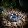 Stone Effect Ground Solar Light - Dark Grey 1 Stone Effect Ground Solar Light - Dark Grey -EcoPatio Shop 353822 solar gravel ground lights 2