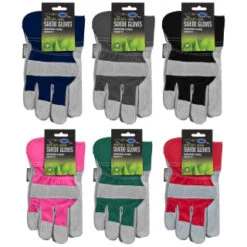 Rolson Heavy Duty Suede Gardening Gloves - Large - Navy -EcoPatio Shop 353850 rolson heavy duty suede glove mains