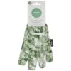 Easy Grip Gardening Glove - Dark Green -EcoPatio Shop 353858 easy grip gardening glove green floral