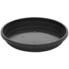 B&M Saucer Planter - Black -EcoPatio Shop 359335 359336 saucer 32cm 38cm black