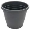 B&M Ascot Round Planter 35cm - Black -EcoPatio Shop 359337 ascot round planter black 35cm