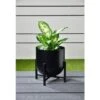 B&M New York Planter Large - Black -EcoPatio Shop 366546 new york planter on stand large