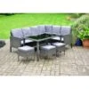 Sorrento Large Dining Rattan Effect Corner Set -EcoPatio Shop 366649 sorrento large dining set rattan effect1