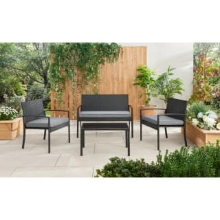 Bali Rattan Patio Set 4pc 4 Bali Rattan Patio Set 4pc - Image 2