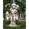 B&M Boy & Girl Statue - Large -EcoPatio Shop 367058 boy carrying girl statue large1