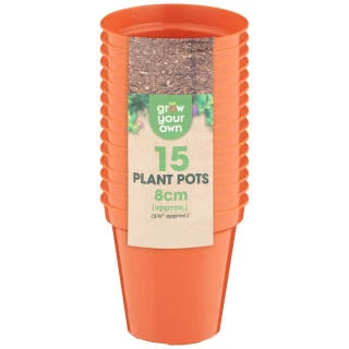 B&M Terracotta Plant Pots 15pk 3 B&M Terracotta Plant Pots 15pk