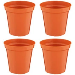 B&M Terracotta Plant Pots 4pk 7 B&M Terracotta Plant Pots 4pk -EcoPatio Shop 368396 terracotta plant pots 4pk 4