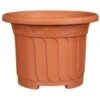 B&M Terracotta Round Planter 45cm -EcoPatio Shop 369861 round pot planter 45cm terracotta