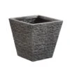 B&M Square Planter - Slate Effect 32cm -EcoPatio Shop 370430 small slate effect planter 32cm square