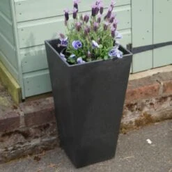 B&M Sonata Planter 50cm - Slate 8 B&M Sonata Planter 50cm - Slate -EcoPatio Shop 377691 sonata planter slate 50cm 2