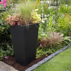 B&M Sonata Planter 71cm - Slate -EcoPatio Shop 377698 sonata planter slate 70cm 2