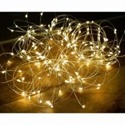 Solar Powered Micro LED Lights 200pk - Warm White -EcoPatio Shop 379225 200 solar powered micro led string lights warm white 2