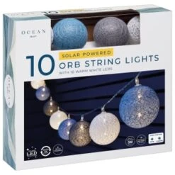 B&M 10 Orb Solar String Lights -EcoPatio Shop 379255 10 orb solar string lights 3 1