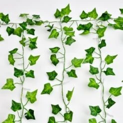 Solar Powered Artificial Ivy Leaf Curtain 150cm -EcoPatio Shop 379257 150cm x 150cm solar powered artificial ivy leaf curtain 192 warm white leds 3