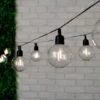 Edison Style Light Bulb String Lights 10pk -EcoPatio Shop 379264 botanical garden 10 solar powered xl bulb string lights warm white led