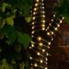 Solar Powered 10m Micro LED Rope Light - Warm White -EcoPatio Shop 379267 10m tube string light 100 warm white leds 2