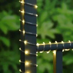 Solar Powered 10m Micro LED Rope Light - Warm White -EcoPatio Shop 379267 10m tube string light 100 warm white leds