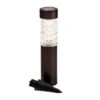 B&M Glass Top Solar Post Light -EcoPatio Shop 379310 glass top solar post light black nickle