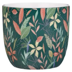 B&M Superbloom Sun Ceramic Plant Pots 3pk - Floral 12 B&M Superbloom Sun Ceramic Plant Pots 3pk - Floral -EcoPatio Shop 379332 3pk island paradise ceramic plant pots green 2