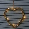 Solar Powered Wicker Heart - White LED -EcoPatio Shop 379337 scandi coast solar powered 45cm wicker heart 20 warm white led